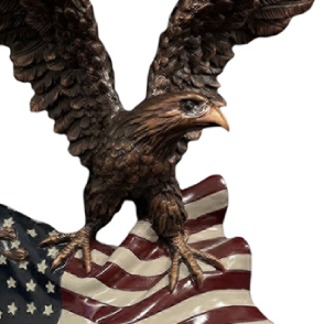 Close up view of the Eagle Statue