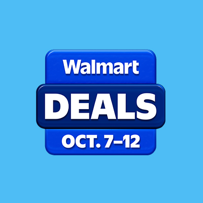 A promotional graphic highlighting Walmart's deals running from October 7 to October 12. The design features bold white text on a blue background with a clean and modern layout. The dates 'Oct. 7–12' are prominently displayed, emphasizing the limited-time nature of the event.